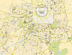 street map of nikosia in cyprus