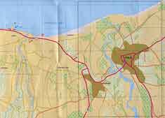 road map of polis / latchi area in cyprus