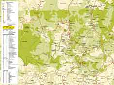 west troodos area map cyprus