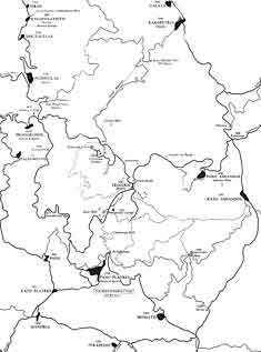 map of troodos roads and peaks in cyprus