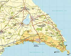 agia napa area map cyprus