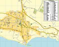 street map of agia napa in cyprus