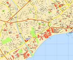 street map of west limassol in cyprus